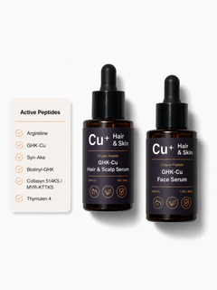 GHK-Cu Copper Peptide Hair & Skin Serum Duo