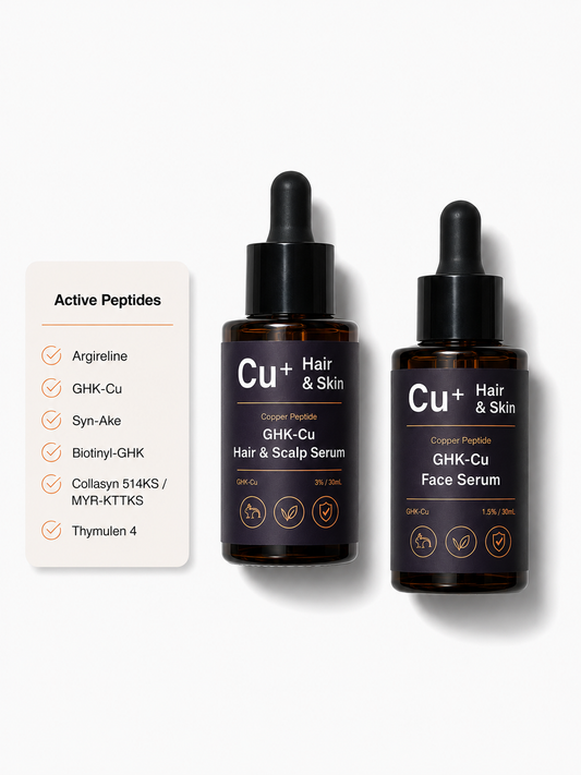 GHK-Cu Copper Peptide Hair & Skin Serum Duo
