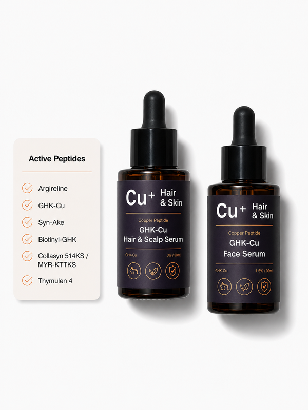GHK-Cu Copper Peptide Hair & Skin Serum Duo